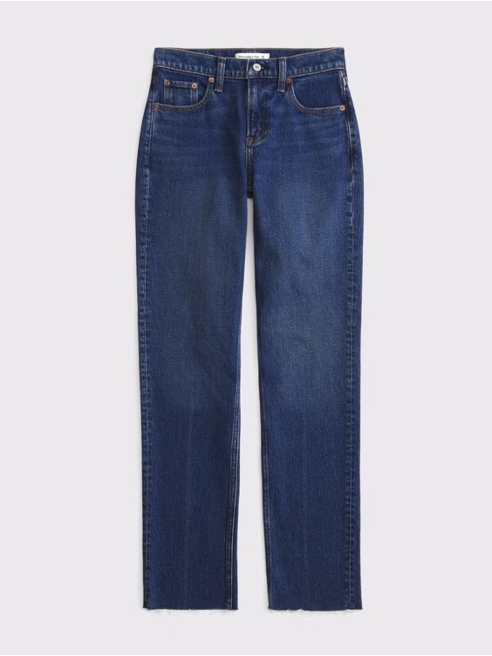 Abercrombie & Fitch Mid Rise 90s Straight Frayed Hem Jean Size 27 Short
